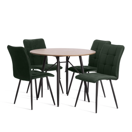 Стул обеденный Bari изумруд