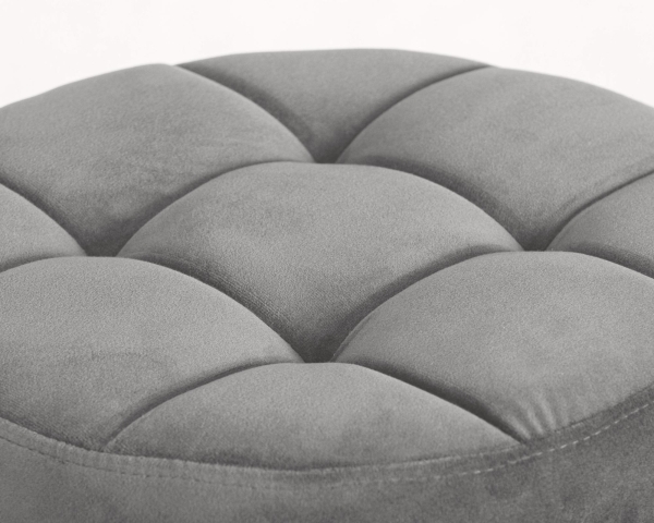 Набор 2 шт Табурет барный BRUNO BLACK, серый велюр (MJ9-75)