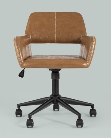 Кресло компьютерное Филиус экокожа коричневый