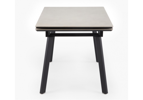 Керамический стол Норман 120(180)х80 carmen light grey, черный