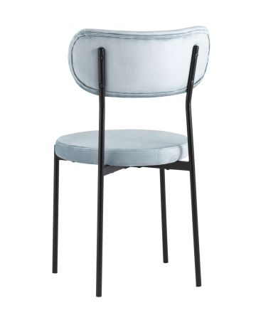 Стул Барбара велюр серо-голубой