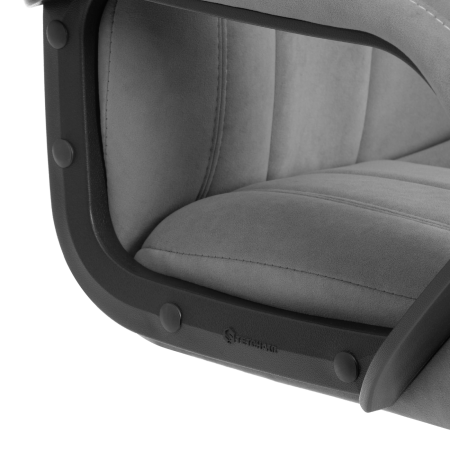 Кресло Boss metalBL серый велюр