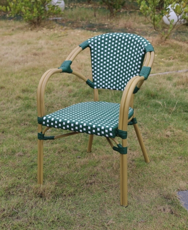 "Кабри" плетеный стул из искусственного ротанга, зеленый