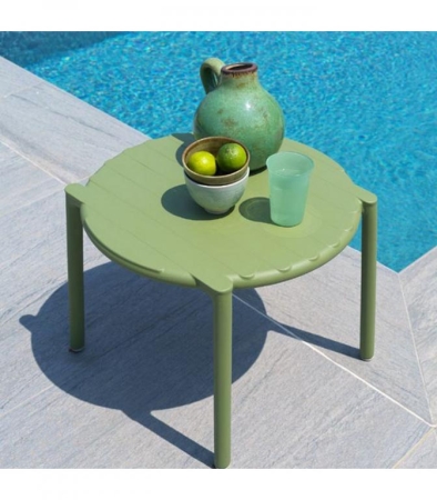 Столик пластиковый журнальный Doga зеленый