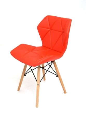 Стул S-879MT PU красный 1007