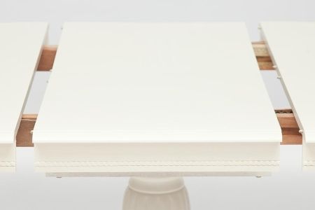 Стол обеденный LEONARDO (Леонардо) дерево гевея, мдф, Dia 107 + 46x76 см