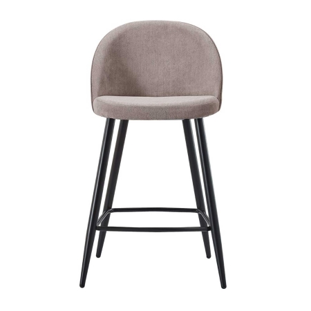 Стул полубарный 373B-2 бежевый TD3052-11, черный