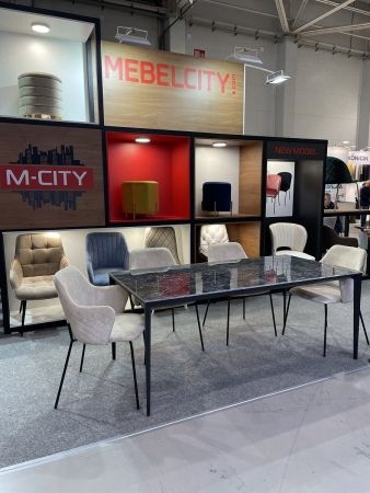 Стул AMARETTO VBP206 античный светло-бежевый, велюр без пальчикового эффекта, черный каркас