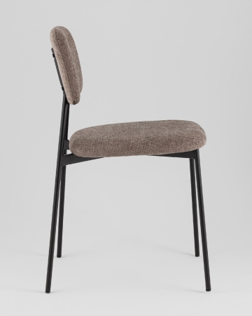 Стул Chao коричневый черные ножки 4 шт.