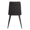 Стул обеденный Asti черный, экокожа и металл, мягкое сиденье, без подлокотников