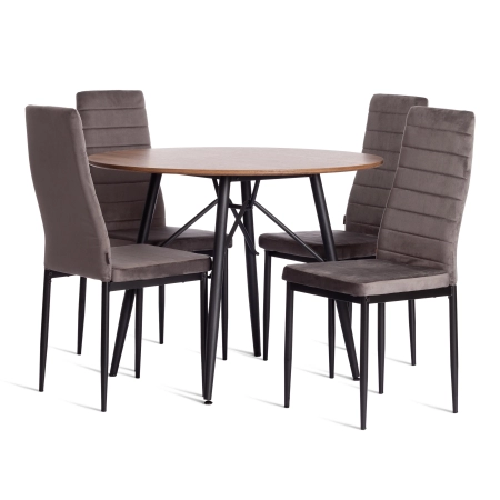 Стул Easy (mod. JSC02-1) темно-серый и черный