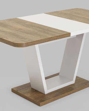 Стол Vector 120-160*80 дуб Канзас, пепел