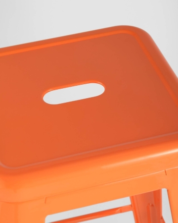 Стул барный TOLIX оранжевый глянцевый