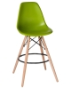 Стул барный DSW BAR ножки светлый бук сиденья салатовый G-08