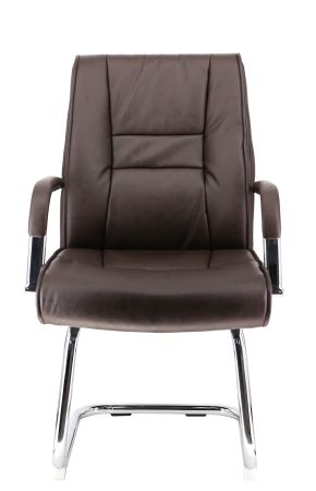 Кресло для посетителей Kent CF экокожа коричневый
