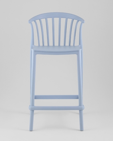 Стул полубарный Campo пластик голубой