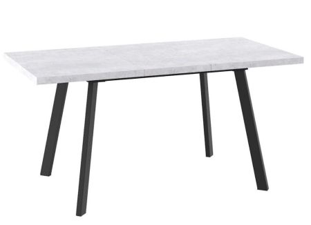 Стол раздвижной БОРГ-120(160)х80 серый сланец, черный