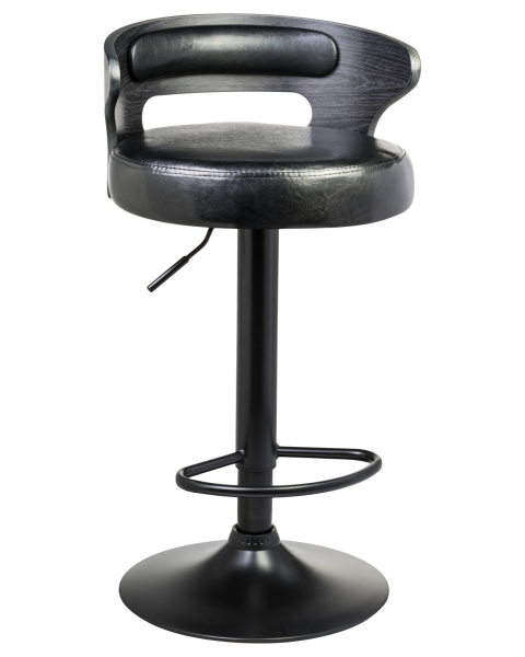 Набор 2 шт Стул барный FRED BLACK, черное дерево, черный