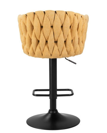 Набор 2 шт Стул барный LEON, желтая ткань (LAR 275-8)
