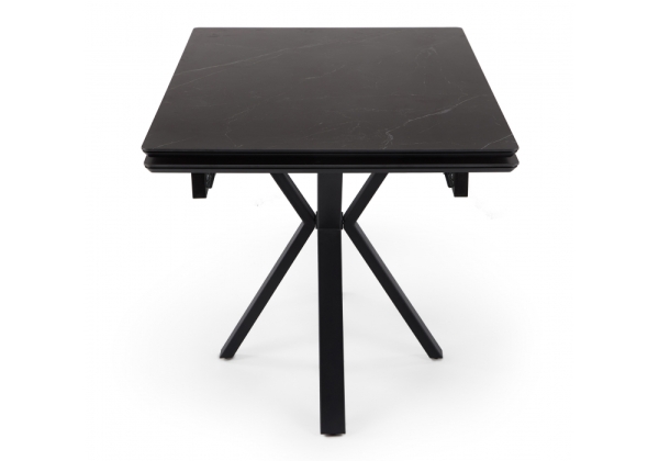 Керамический стол Старлайт 120 (180) х 80 shakespeare black, черный
