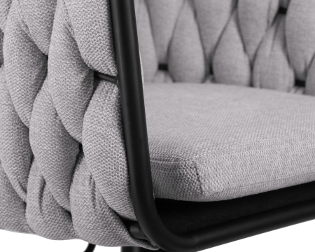 Набор 2 шт Стул барный LEON, серая ткань (LAR 275-17)