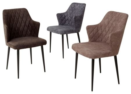 Стул HERMAN бежевый #5 велюр, черный каркас