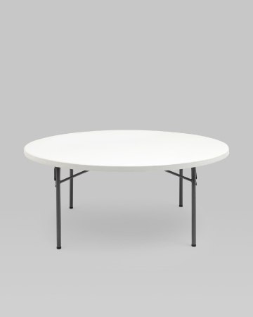 Стол круглый складной пластиковый Кейт 180 Стол круглый складной пластиковый Кейт 180