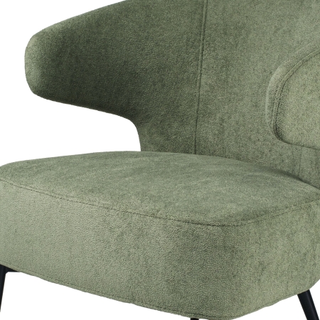 Кресло Робби букле зеленый MOSS 615
