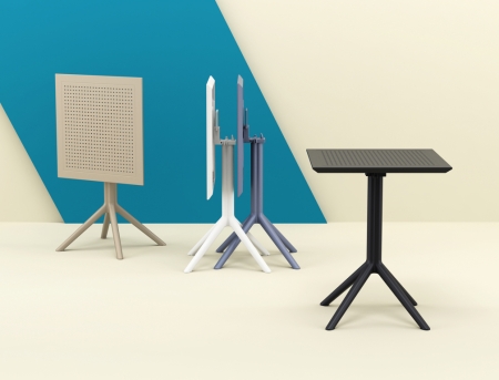 Стол пластиковый складной Siesta Contract Sky Folding Table 60 серый