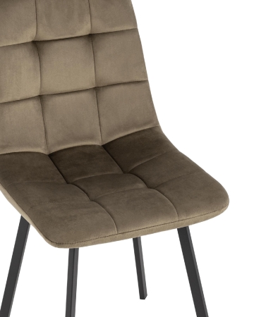 Стул обеденный Chilly коричневый велюр