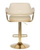 Набор 2 шт Стул барный CHARLY GOLD, бежевый велюр (MJ9-10)