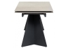 Керамический стол Ливи 140(200)х80х78 бежевый, черный