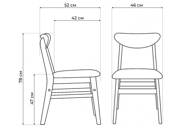 Стул деревянный Okava wood, beige