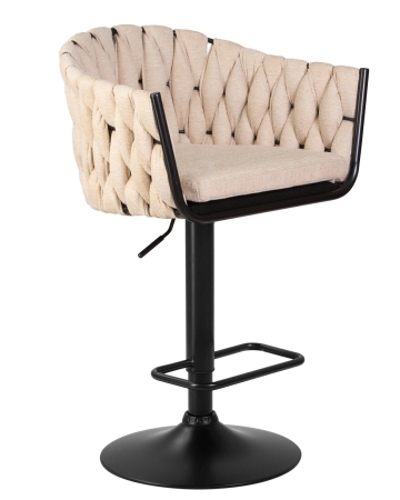 Набор 2 шт Стул барный LEON, бежевая ткань (LAR 275-1)