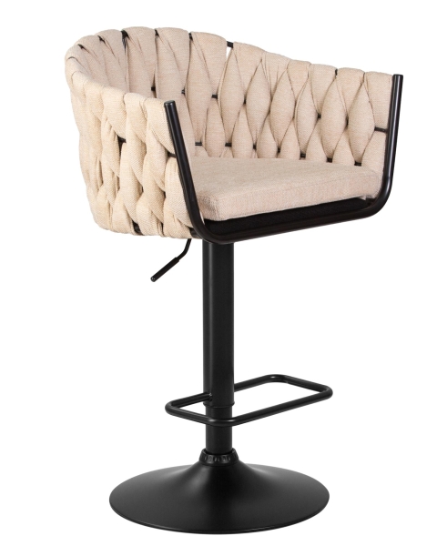 Набор 2 шт Стул барный LEON, бежевая ткань (LAR 275-1)