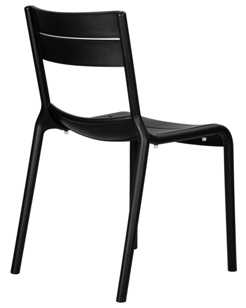 Стул TIM черный, пластик, твердое сиденье, без подлокотников