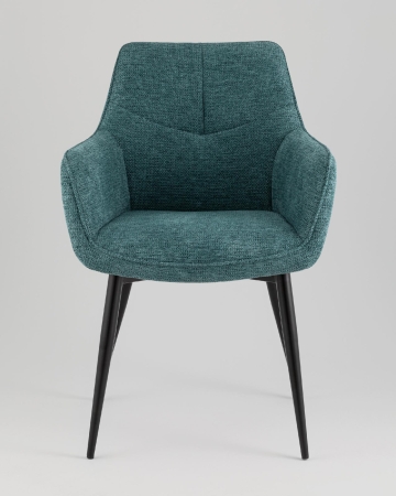 Стул обеденный Lynet рогожка голубой