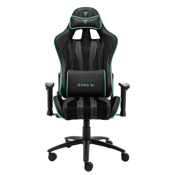 Кресло компьютерное игровое ZONE 51 GRAVITY черный-Cyan