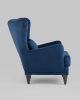 Кресло Скотт велюр темно-синий