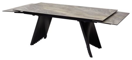 Стол IVAR 180 MARBLES KL-80 Серый мрамор, итальянская керамика