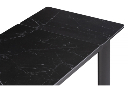 Керамический стол Кина 90(130)х65х76, черный