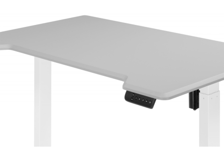 Компьютерный стол Маркос 120х75 светло-серый, белый