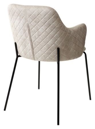 Стул AMARETTO VBP206 античный светло-бежевый, велюр без пальчикового эффекта, черный каркас