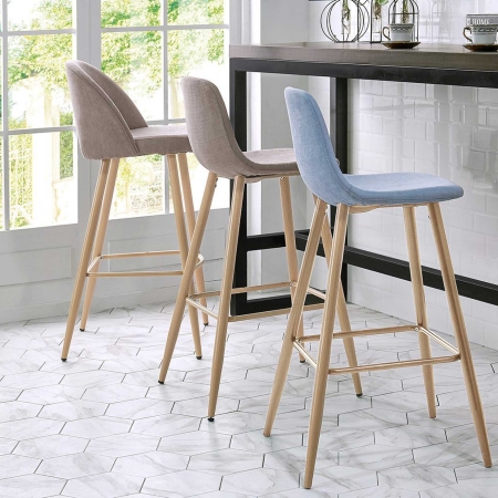 Стул полубарный 350S бежевый TD3052-11/дерево