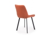 Стул на металлокаркасе Челси 360 П терракотовый (zd 432), черный np