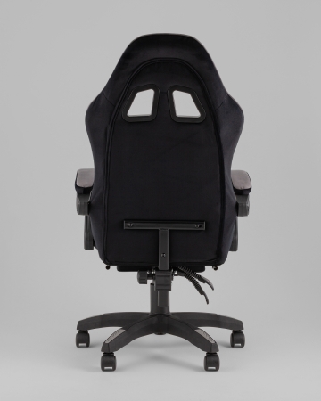 Кресло спортивное TopChairs MG-7019 велюр черно-серый фото в интернет-магазине Stoolmarket