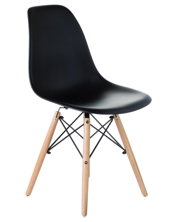 Набор 4 шт Стул обеденный DSW, ножки светлый бук черный (B-03)