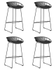 Набор 4 шт Стул барный FRANK, темно-серый