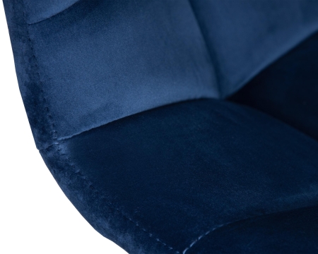 Набор 2 шт Стул барный TAILOR WHITE, синий велюр (MJ9-117)