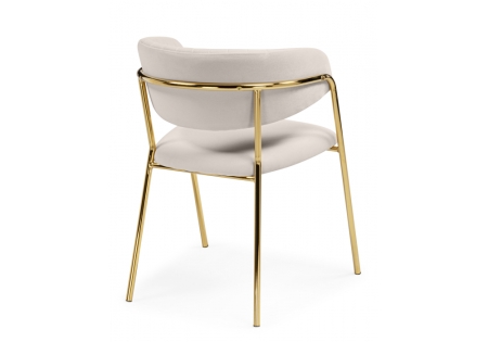 Стул на металлокаркасе Kamelia бежевый, золотой